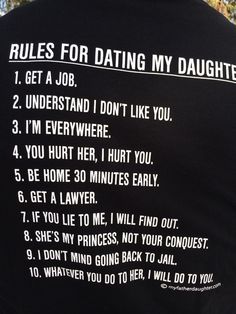 10 Rules For Dating My Daughter Army