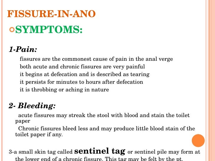 Symptoms Of Bleeding From Anus