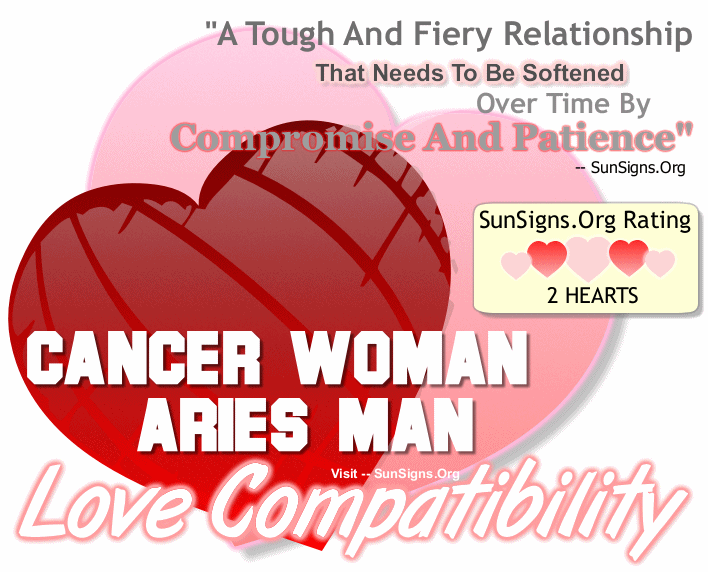 Cancer Woman And Aries Man Love Compatibility